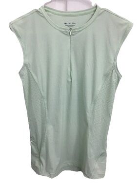 Athleta Pacifica II Tank top sleeveless shirt  Women’s small 1/4 zip yoga